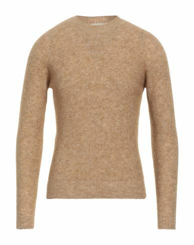 Filippo De Laurentiis Man Sweater Camel Mohair wool, Merino Wool, Polyamide, Elastane Cover