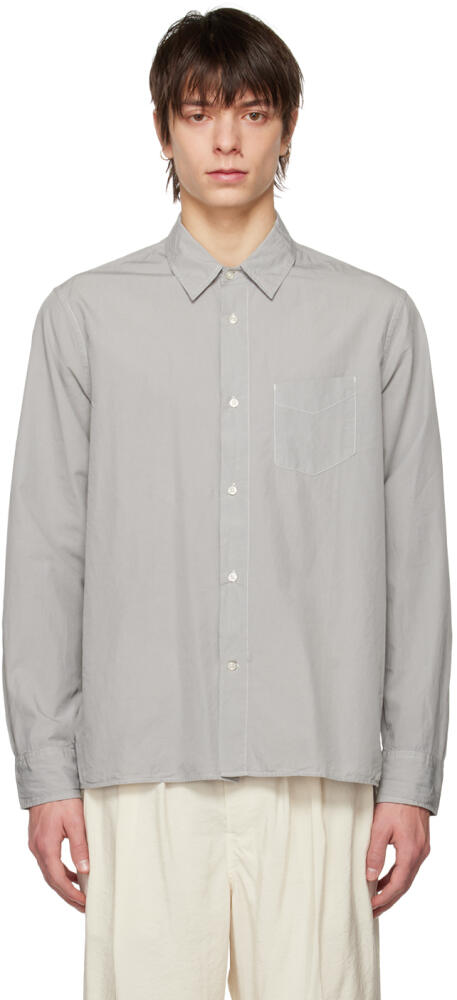 Officine Générale Gray Emory Shirt Cover