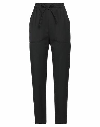 Etro Woman Pants Black Virgin Wool, Polyamide Cover