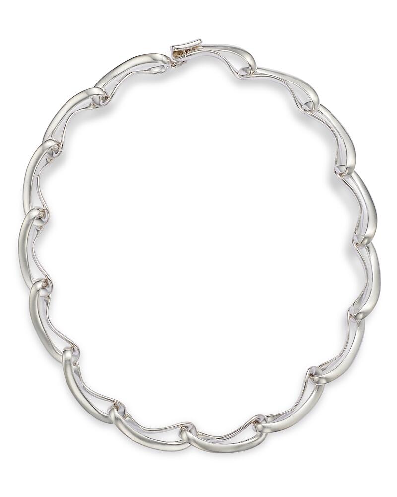 Georg Jensen Sterling Silver Infinity Link Collar Necklace, 16.93 Cover