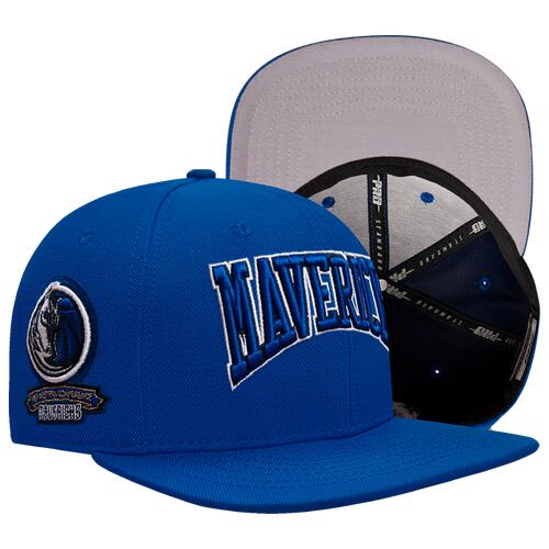 Pro Standard Mens Pro Standard Mavericks Crest Emblem Flatbrim Snapback - Mens Blue/Blue Cover