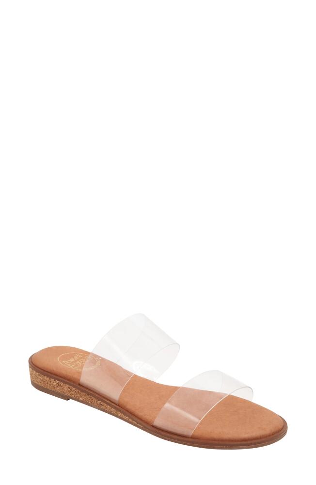 André Assous Galia Featherweights Slide Sandal in Clear Cover