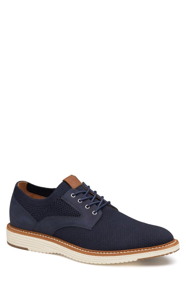 Johnston & Murphy Upton Plain Toe Knit Derby in Navy Cover