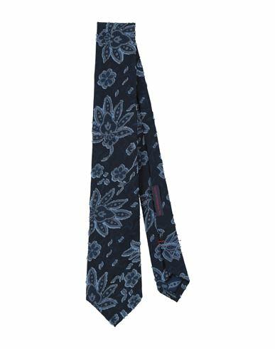 Franco Bassi Man Ties & bow ties Midnight blue Cotton, Virgin Wool Cover