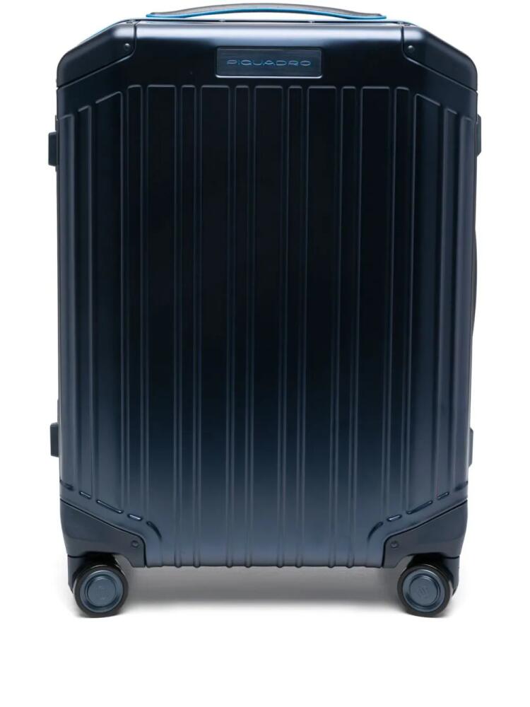 PIQUADRO slim hardside spinner trolley - Blue Cover