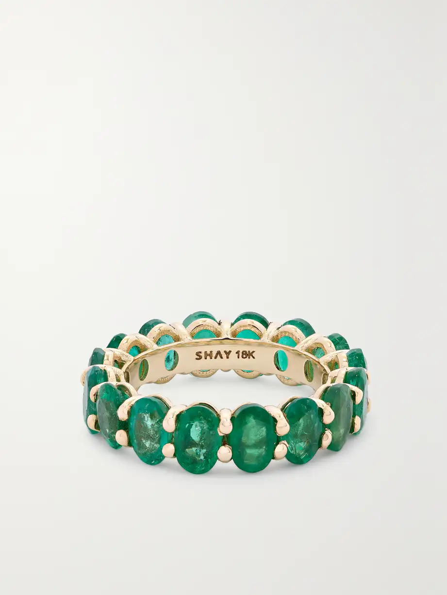 SHAY - 18-karat Gold Emerald Ring - 7 Cover