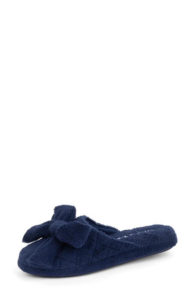 patricia green 'Bonnie' Bow Slipper in Navy Cover