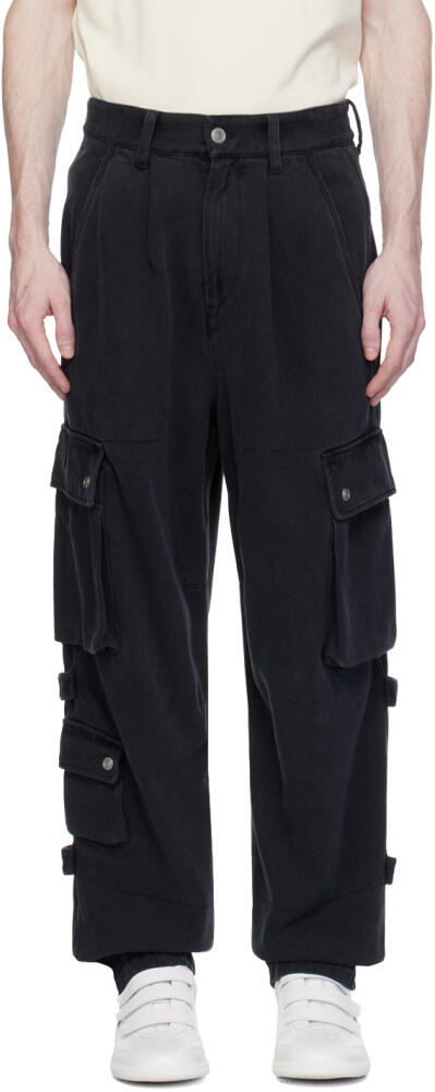 Isabel Marant Black Telore Cargo Pants Cover