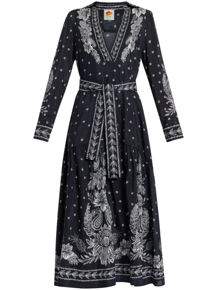 FARM Rio Paisley Bloom maxi dress - Black Cover