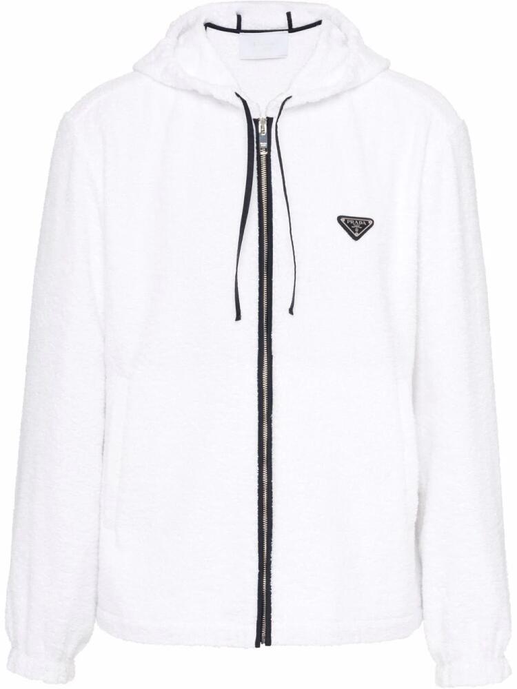 Prada terrycloth blouson jacket - White Cover