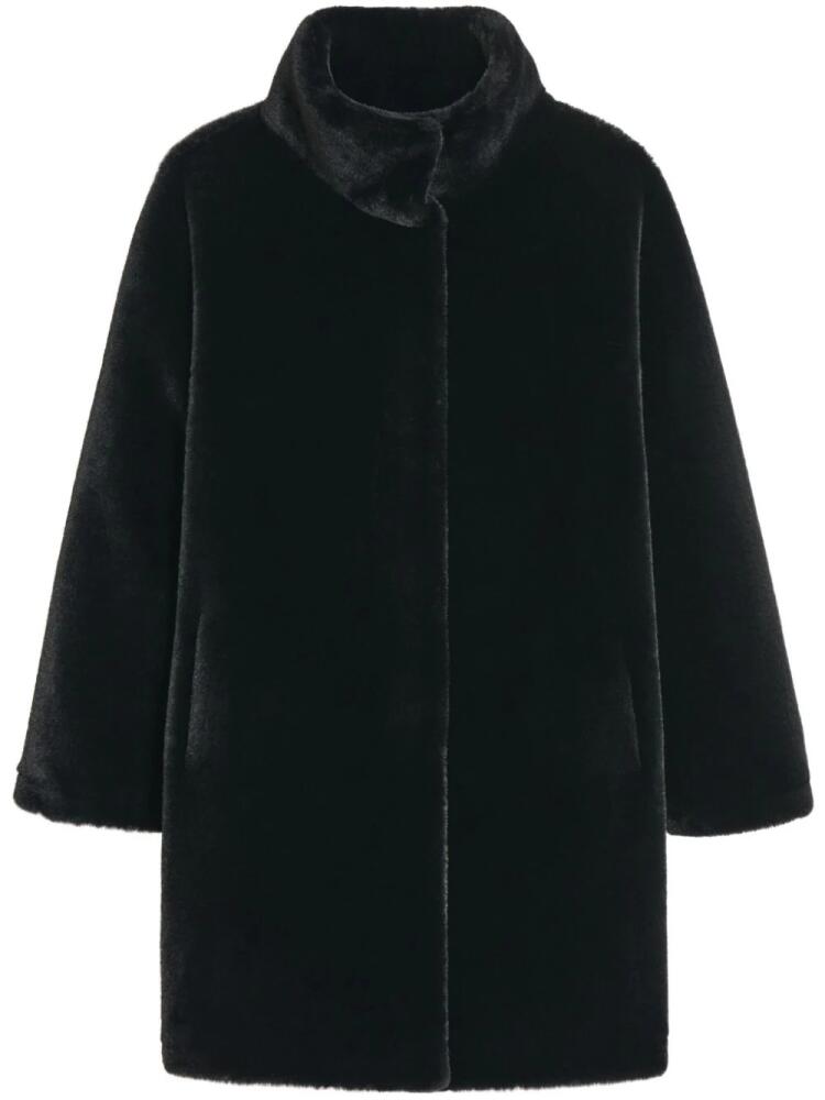 Apparis high-neck faux fur coat - Black Cover