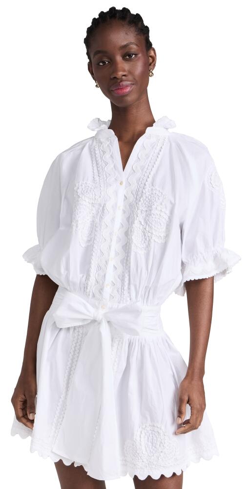 Juliet Dunn Poplin Blouson Dress White Cover