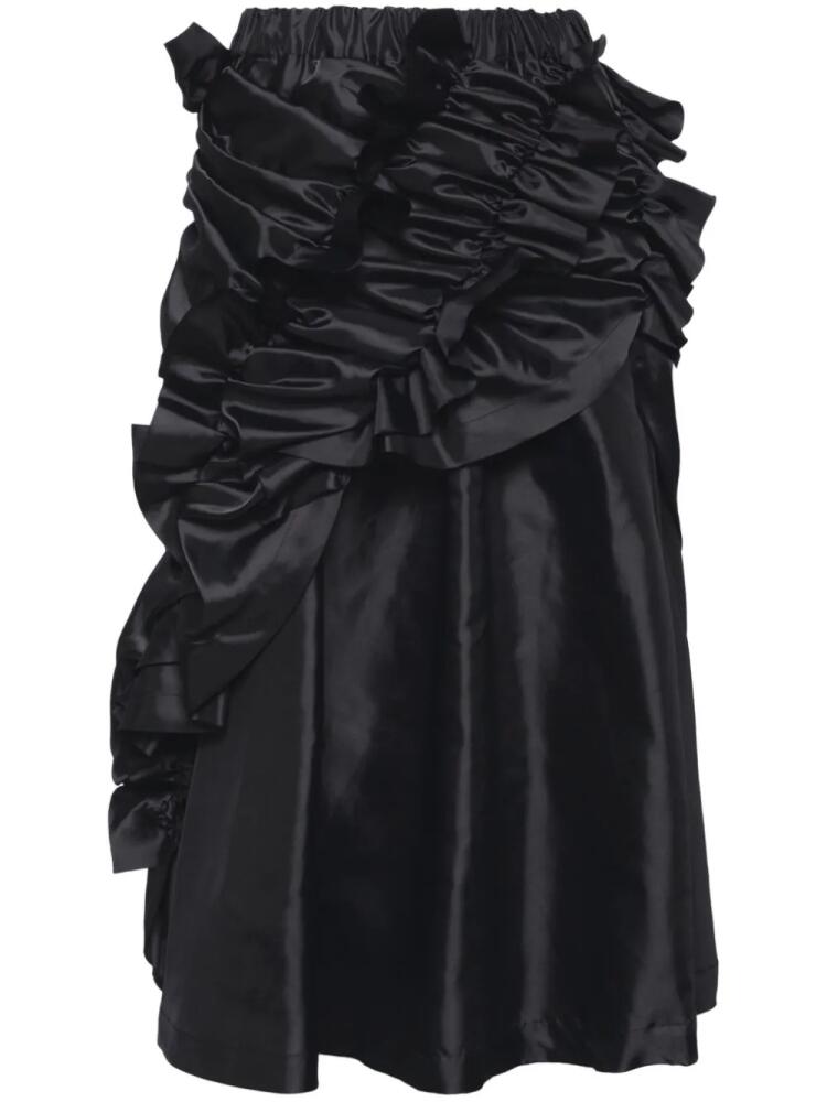 Noir Kei Ninomiya gathered frill skirt - Black Cover