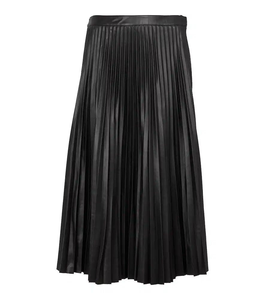 Proenza Schouler White Label pleated faux leather midi skirt Cover