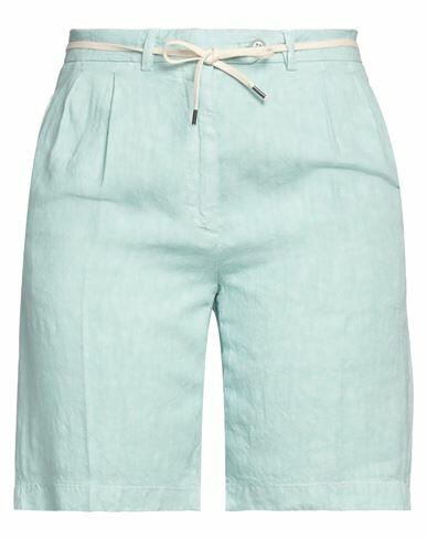 Aspesi Woman Shorts & Bermuda Shorts Light green Linen Cover