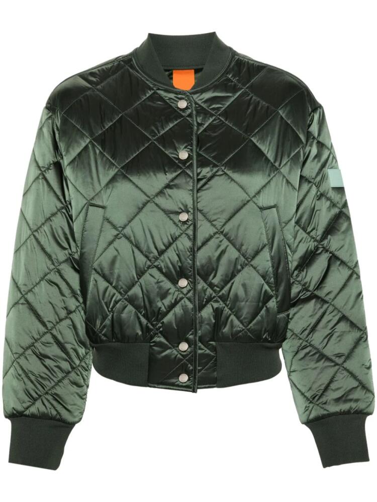 BOSS quilted bomber jacket - Green Cover