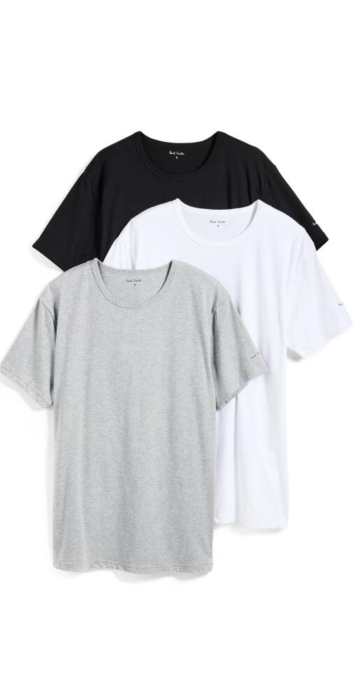 Paul Smith Cotton Logo Lounge 3 Pack T-Shirts Black/White/Grey Cover