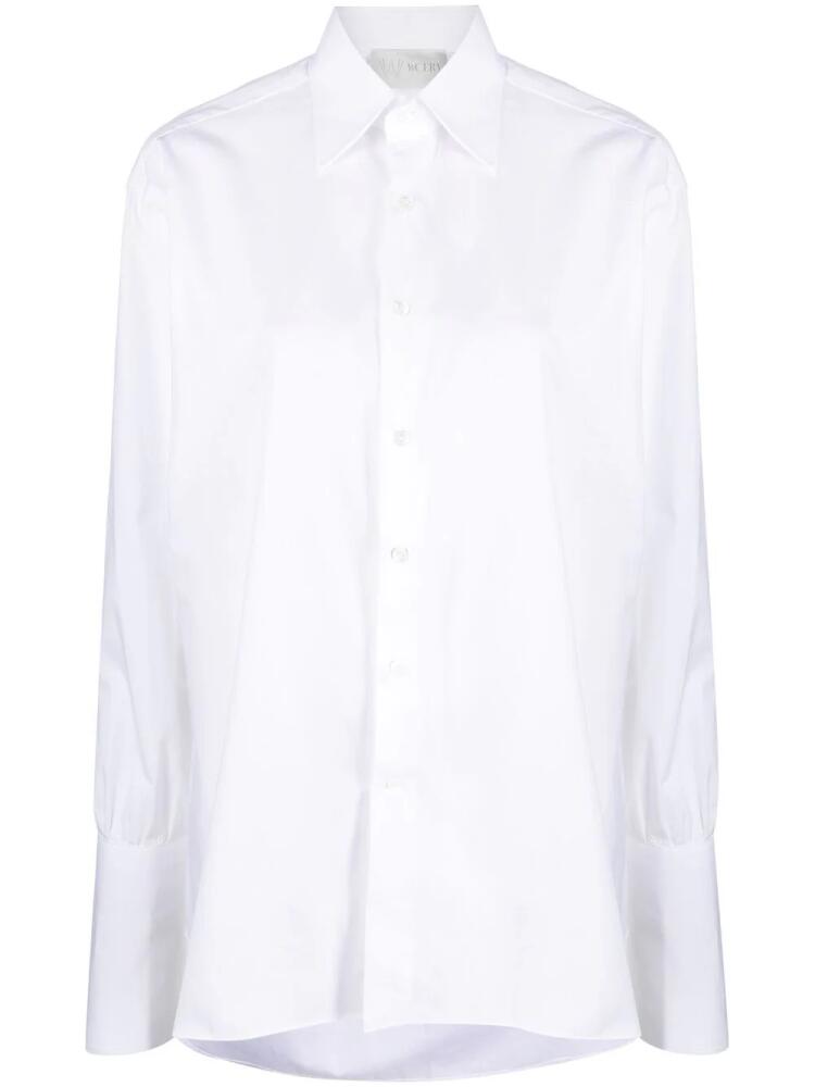 WOERA gold cufflinks shirt - White Cover