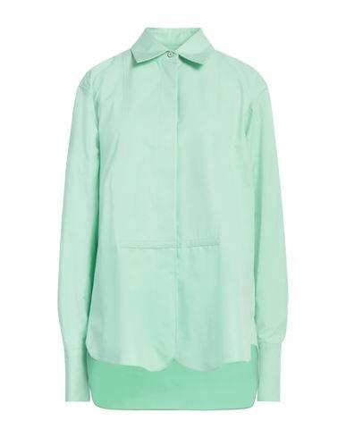 Jil Sander Woman Shirt Light green Cotton Cover