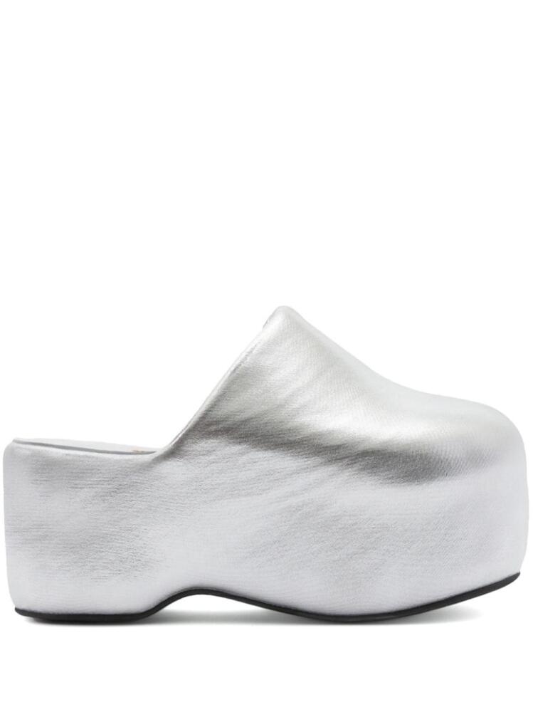 Simon Miller Bubble 80mm platform mules - Silver Cover