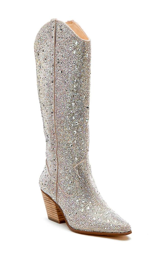 Matisse Nashville Rhinestone Western Boot in Clear Rhinestone Cover