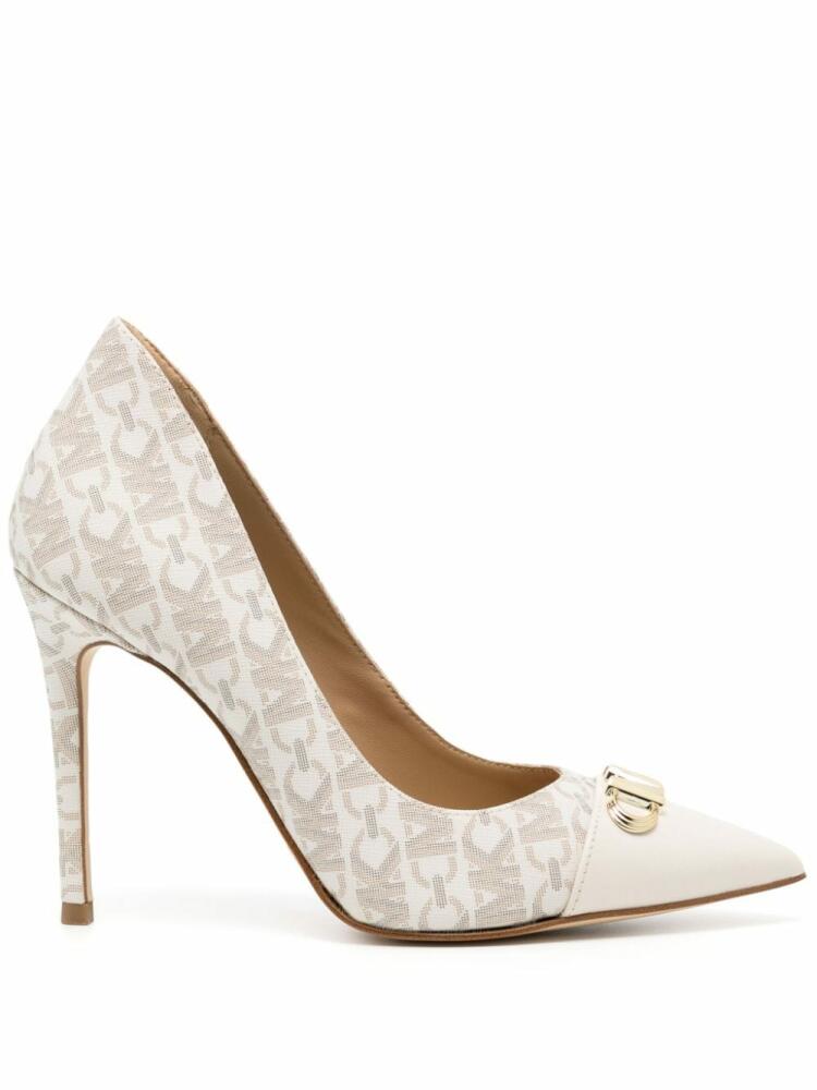 Michael Kors Parker 102mm canvas pumps - White Cover