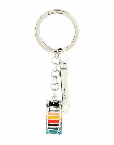 Paul Smith Men Keyring Mini Man Key ring Silver Copper, Zinc, Enamel Cover