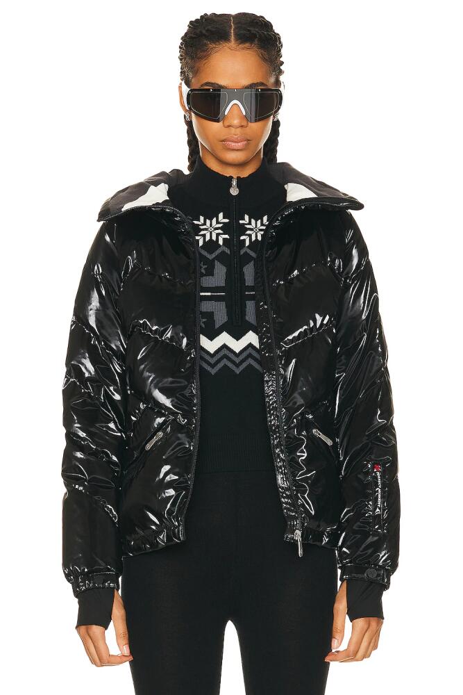 Perfect Moment Ski Duvet Jacket in Black Cover