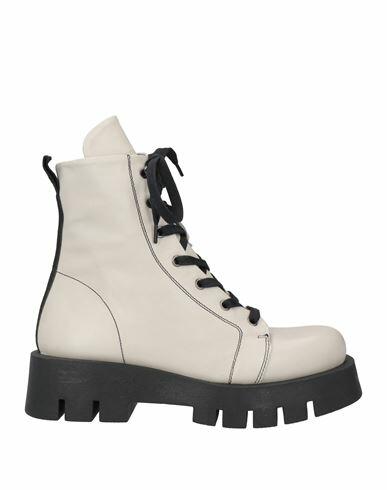 Patrizia Bonfanti Woman Ankle boots Off white Soft Leather Cover