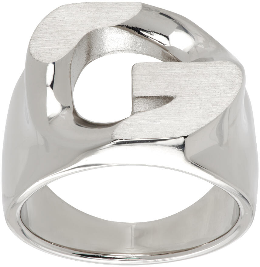 Givenchy Silver G Chain Ring Cover