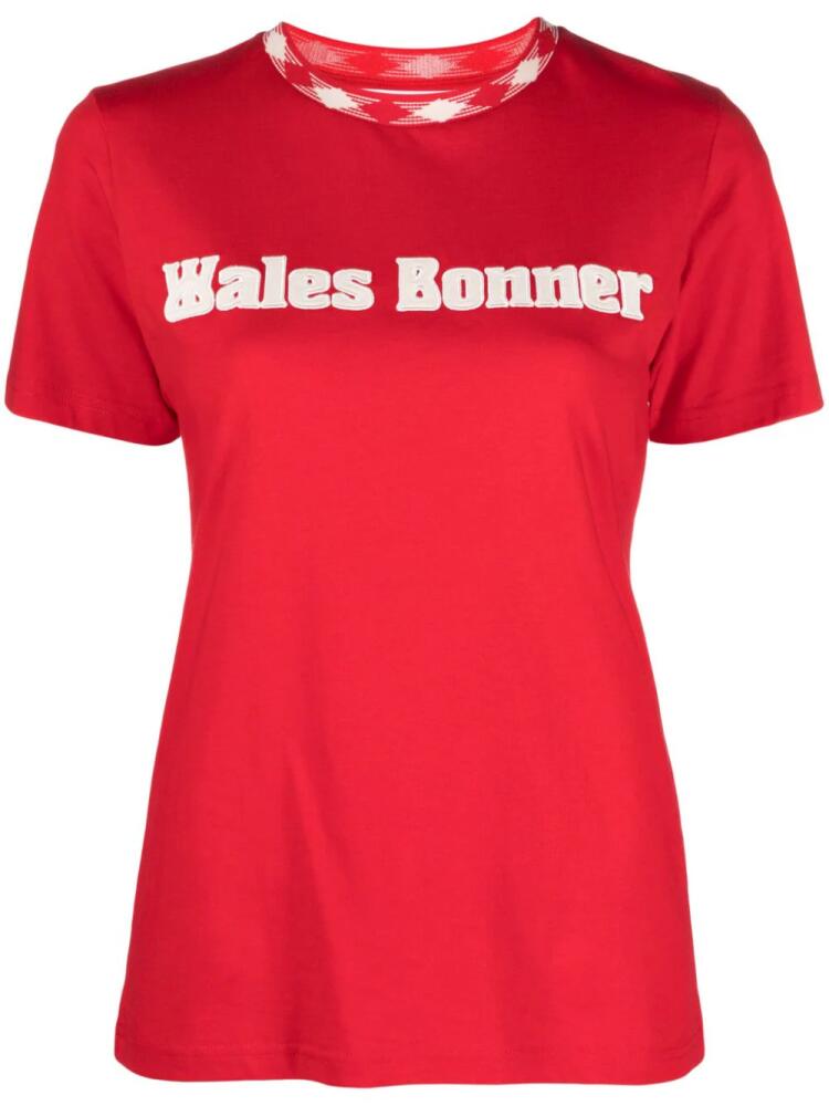 Wales Bonner x Sorbonne organic cotton T-shirt - Red Cover