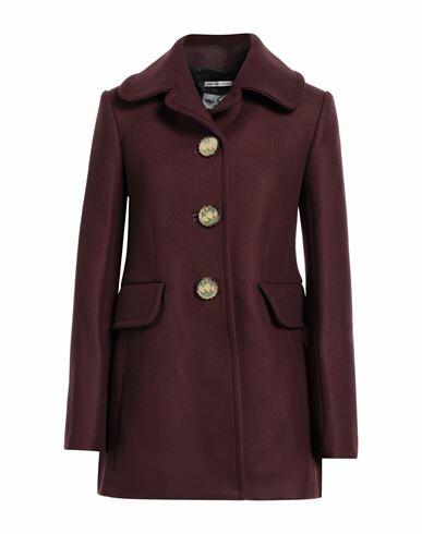 Paul & Joe Woman Coat Burgundy Wool, Polyamide, Cashmere Cover