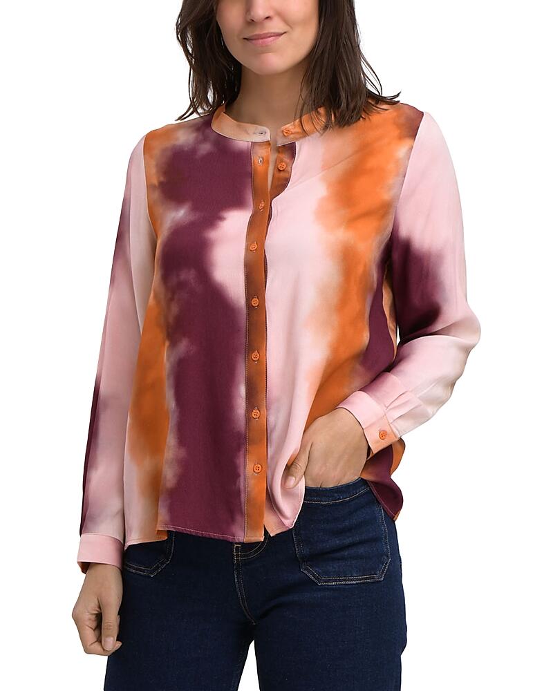 La Fee Maraboutee Tie Dye Band Collar Blouse Cover