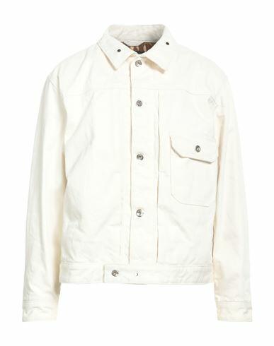 Engineered Garments Man Denim outerwear White Cotton Cover