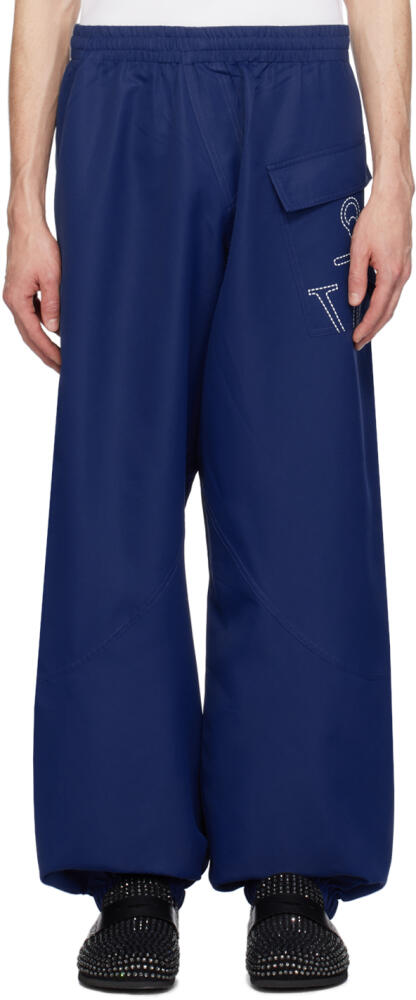 JW Anderson Blue Twisted Sweatpants Cover