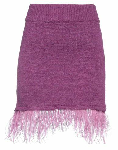 Soallure Woman Mini skirt Mauve Acrylic, Polyamide, Polyester, Wool, Viscose Cover