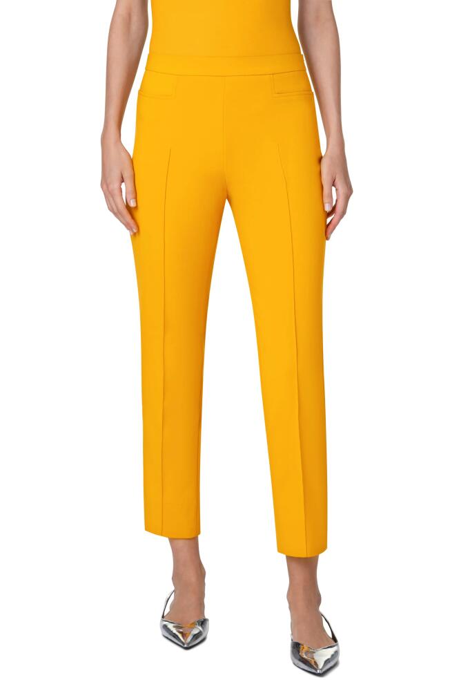 Akris punto Franca Techno Cotton Blend Crop Pants in Sun Cover