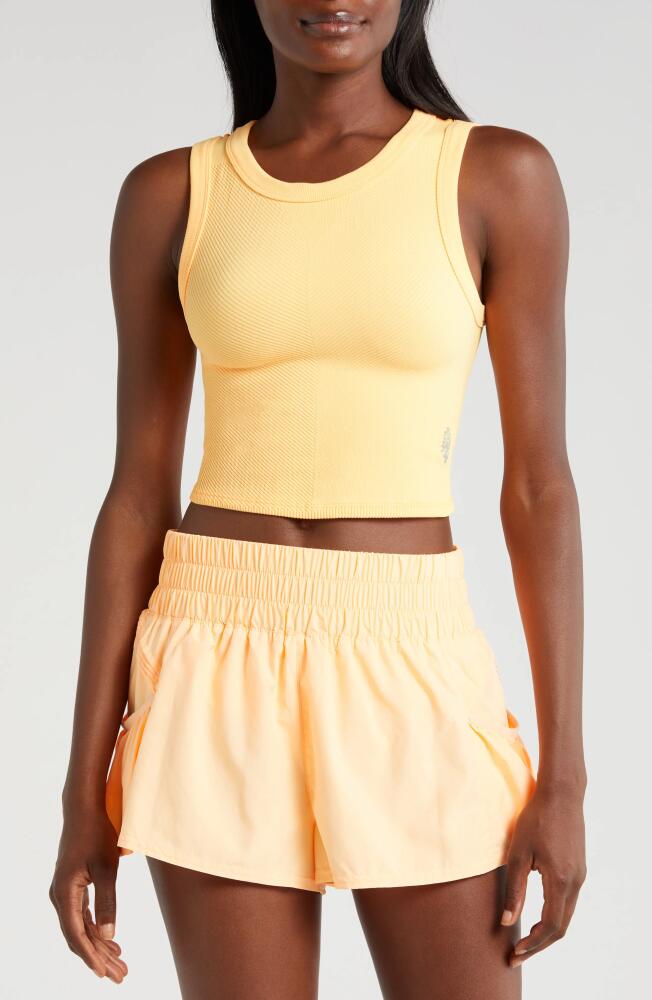 FP Movement by Free People Free Throw Crop Muscle Tank Top in Morning Sun Cover