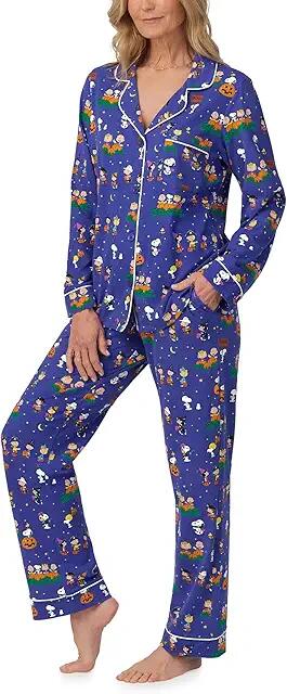 Bedhead PJs BedHead PJs x Peanuts Gang Cotton Knit Long Sleeve Classic PJ Set (It's The Great Pumpkin) Women's Pajama Sets Cover