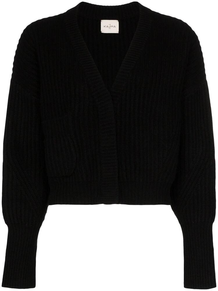 Le Kasha cropped cardigan - Black Cover