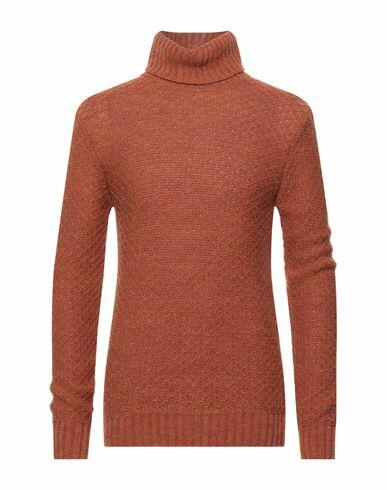 Herman & Sons Man Turtleneck Rust Wool, Cashmere Cover