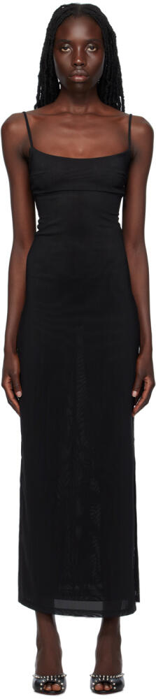 Miaou SSENSE Exclusive Black Thais Maxi Dress Cover