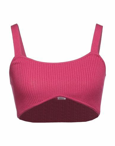 Kontatto Woman Top Fuchsia Viscose, Acrylic, Elastane Cover