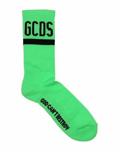 Gcds Woman Socks & Hosiery Green Cotton, Polyamide, Elastane Cover