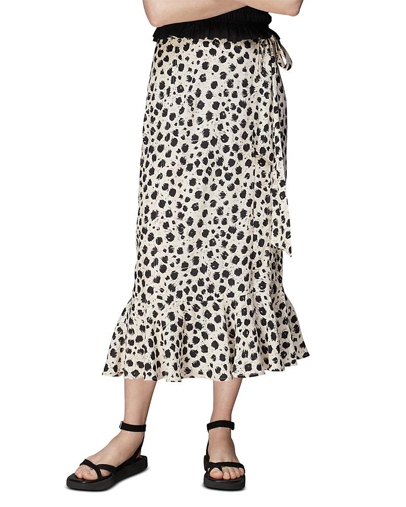 Whistles Brushed Dalmation Wrap Skirt Cover