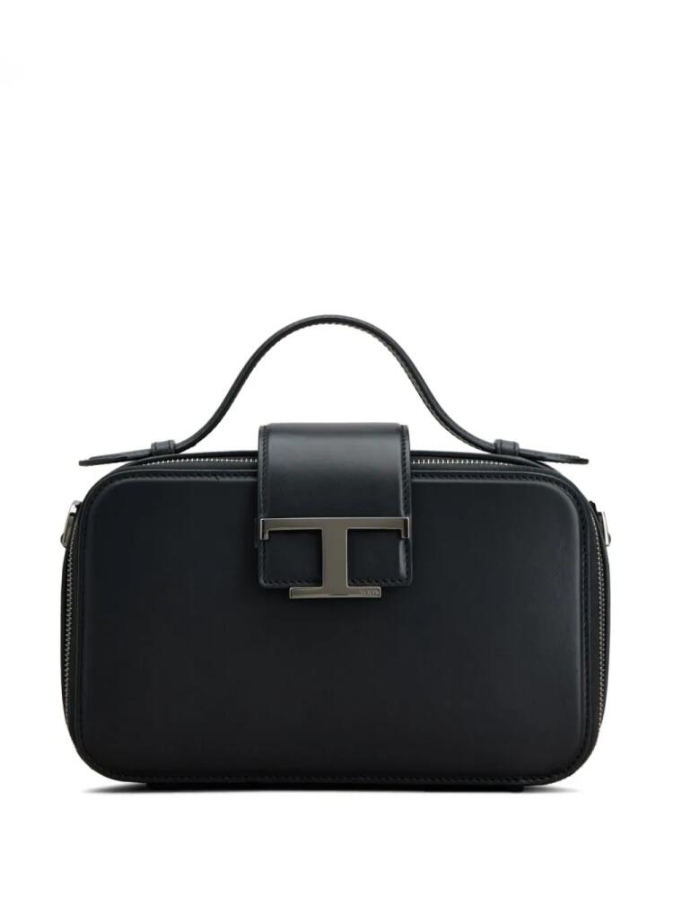 Tod's T-plaque leather camera bag - Black Cover