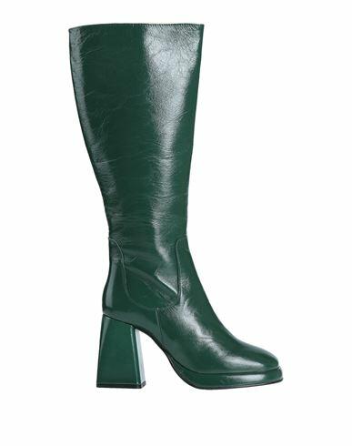 Emanuélle Vee Woman Boot Emerald green Soft Leather Cover