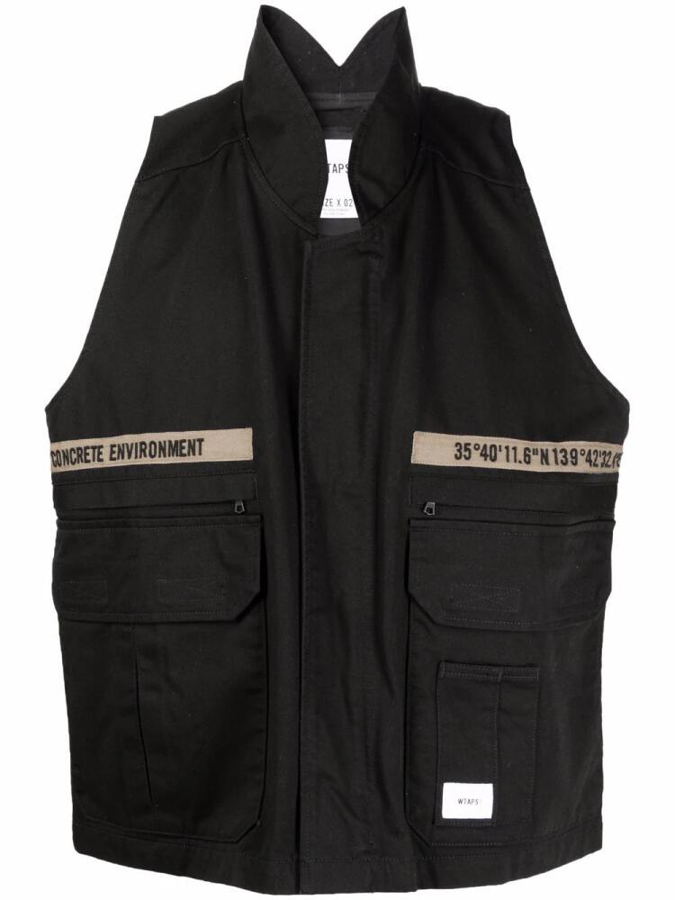 WTAPS Rep stand-up collar gilet - Black Cover