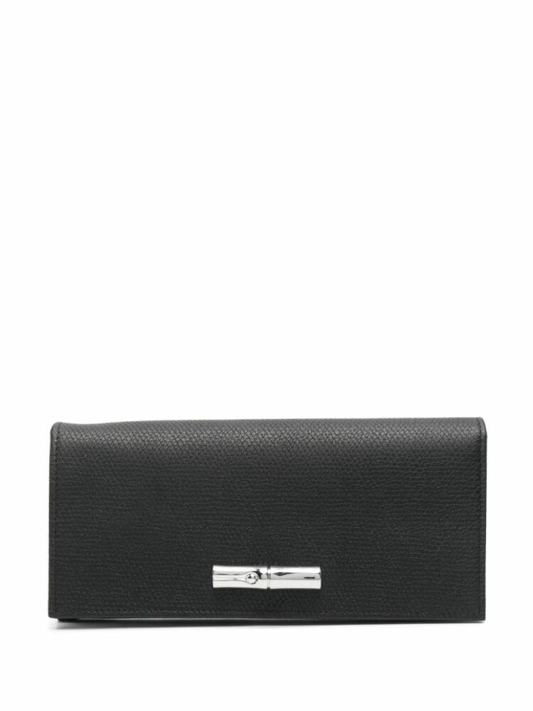 Longchamp Le Roseau Flap wallet - Black Cover