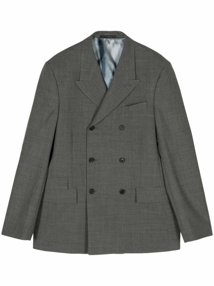 Paul Smith double-breasted wool blazer - Grey Cover